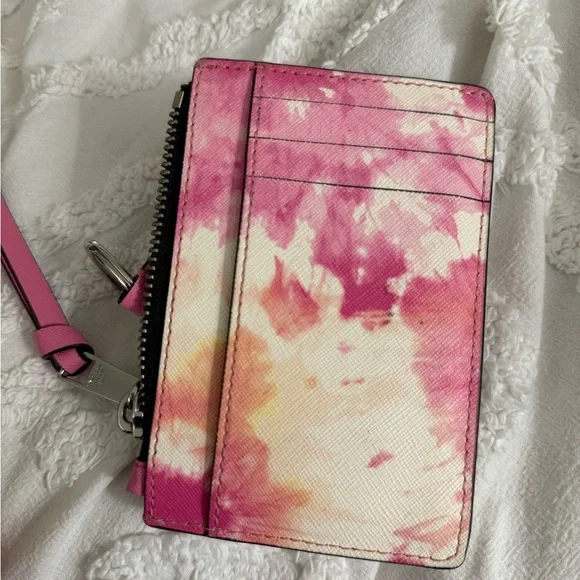 Marc Jacobs Pink Tie-Dye Key & Card Holder - Picture 3 of 6